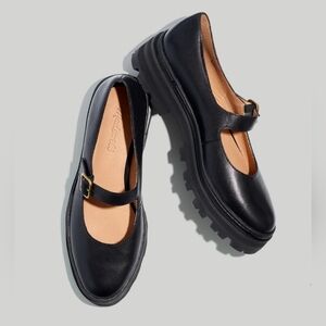 Madewell The Freya Platform Lugsole Mary Janes